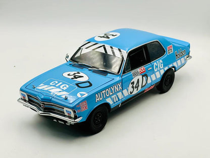 1:18 Holden LC Torana GTR XU-1 #34D - 1971 - Bathurst - The Commonwealth Ind. Gases - Geoff Leeds - AUTOart - 87163