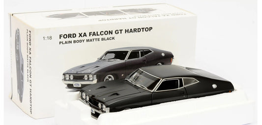 1:18 Ford XA Falcon GT Hardtop - Plain Body - Matte Black - AUTOart - 87317