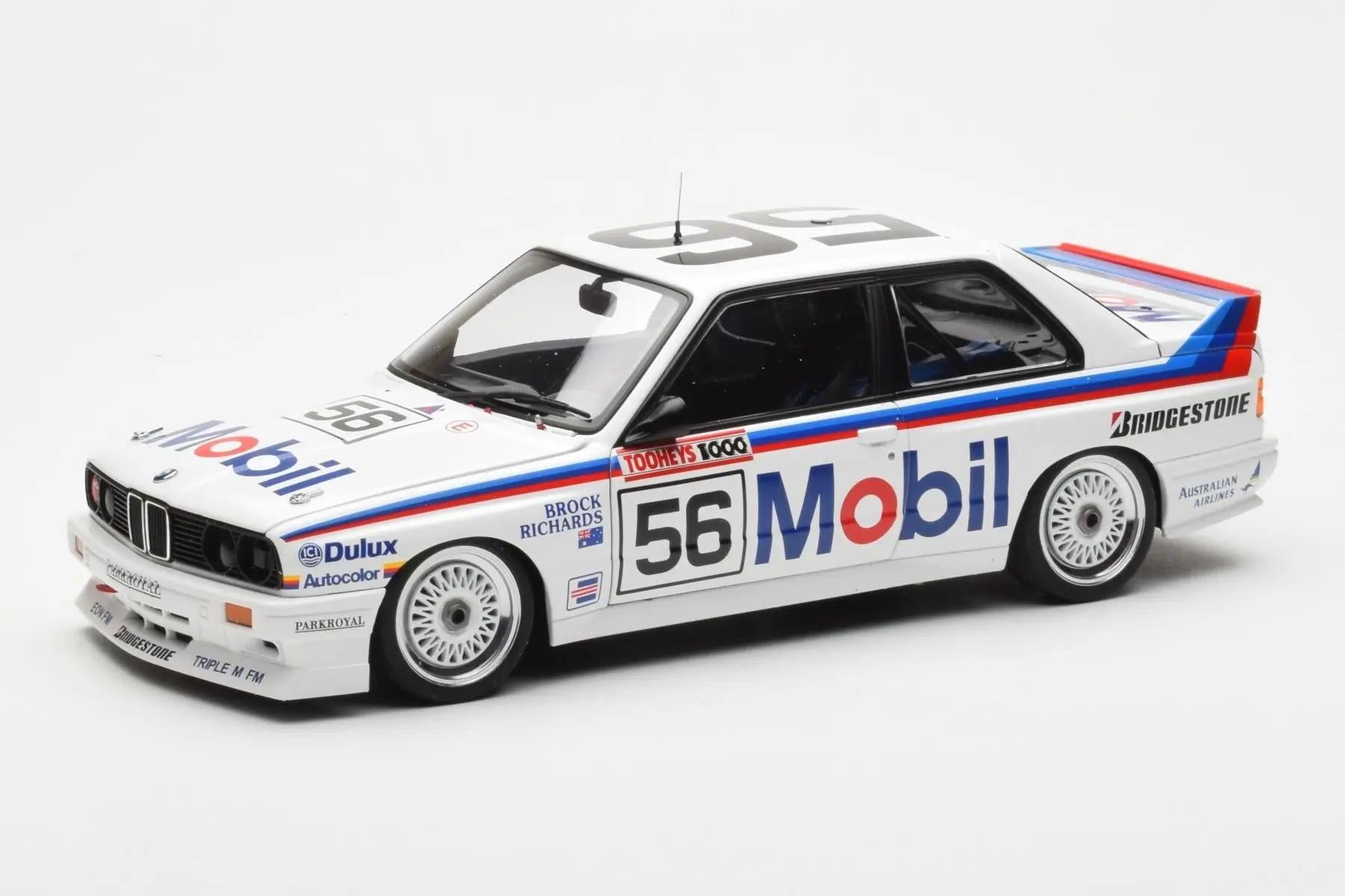 1:18 BMW M3 #56 - 1988 - Bathurst - Mobil 1 Racing - Peter Brock - AUTOart - 88847