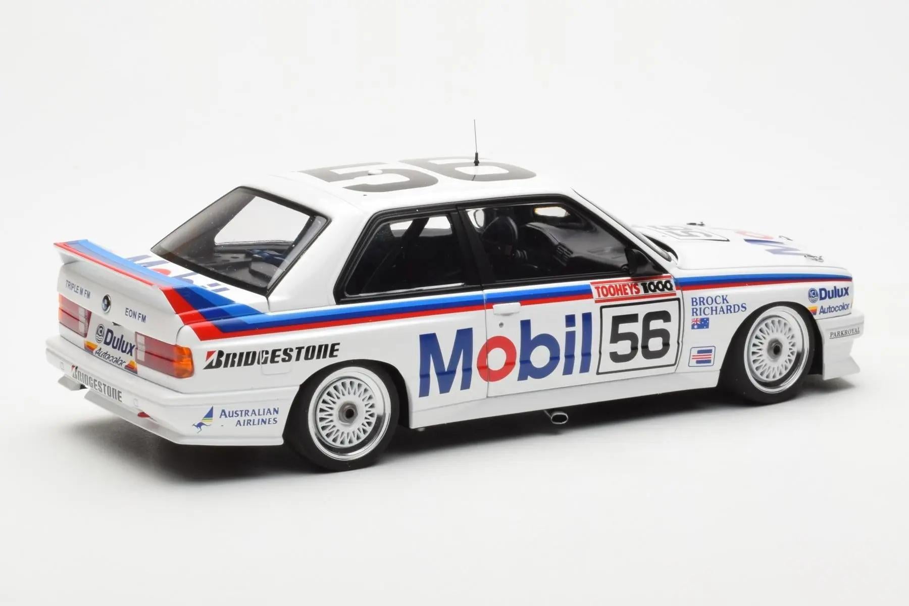 1:18 BMW M3 #56 - 1988 - Bathurst - Mobil 1 Racing - Peter Brock - AUTOart - 88847