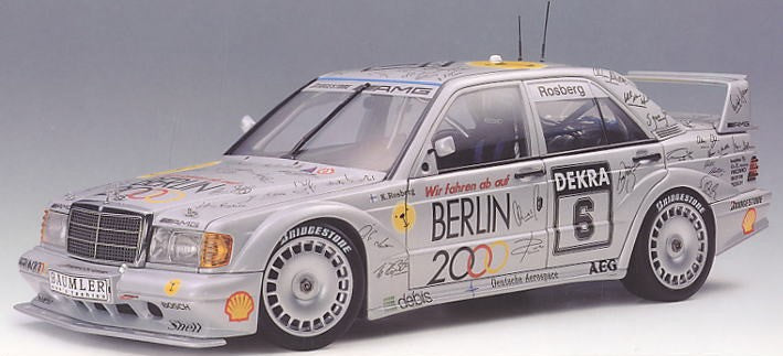 1:18 Mercedes-Benz 190E 2.5-16 Evo2 DTM #6 - Berlin 2000 - 1992 - Keke Rosberg - AUTOart - 89231