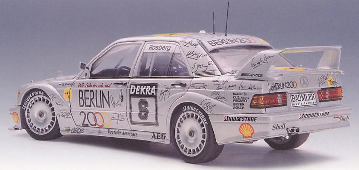 1:18 Mercedes-Benz 190E 2.5-16 Evo2 DTM #6 - Berlin 2000 - 1992 - Keke Rosberg - AUTOart - 89231