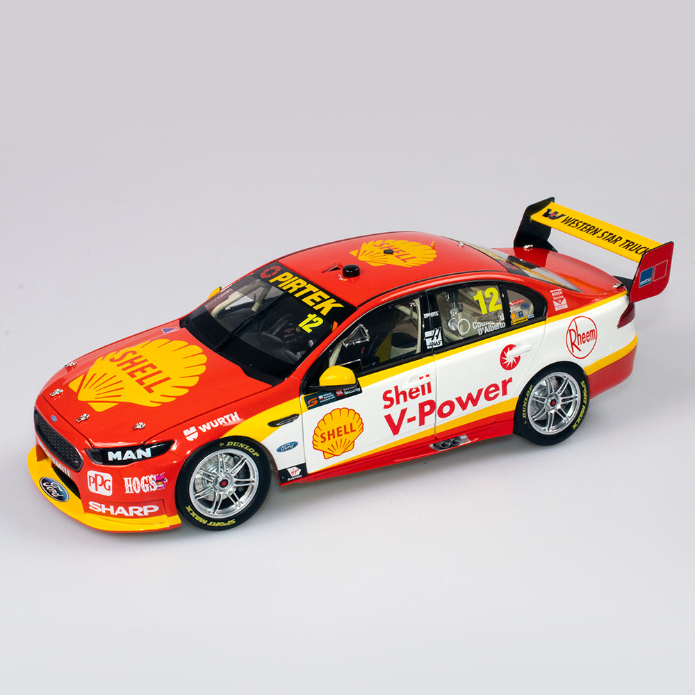 1:18 Ford FGX Falcon #12 - Sandown 500 Retro Round - 2017 - Supercars Championship - Shell V-Power Racing Team - Fabian Coulthard - Authentic Collectables - ACD18F17B