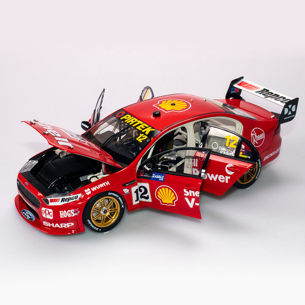 1:18 Ford FGX Falcon #12 - Sandown 500 Retro Round - 2018 - Supercars Championship - Shell V-Power Racing Team - Fabian Coulthard - Authentic Collectables - ACD18F18F