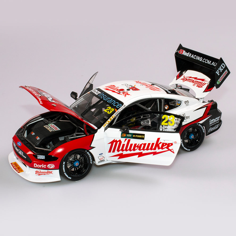 1:18 Ford Mustang GT #23 - Sandown 500 Retro Round - 2019 - Supercars Championship - Milwaukee Racing - Will Davison - Authentic Collectables - ACD18F19H