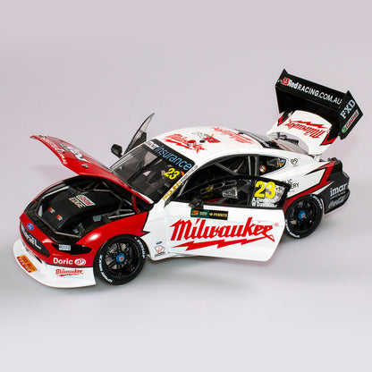 1:18 Ford Mustang GT #23 - Sandown 500 Retro Round - 2019 - Supercars Championship - Milwaukee Racing - Will Davison - Authentic Collectables - ACD18F19H