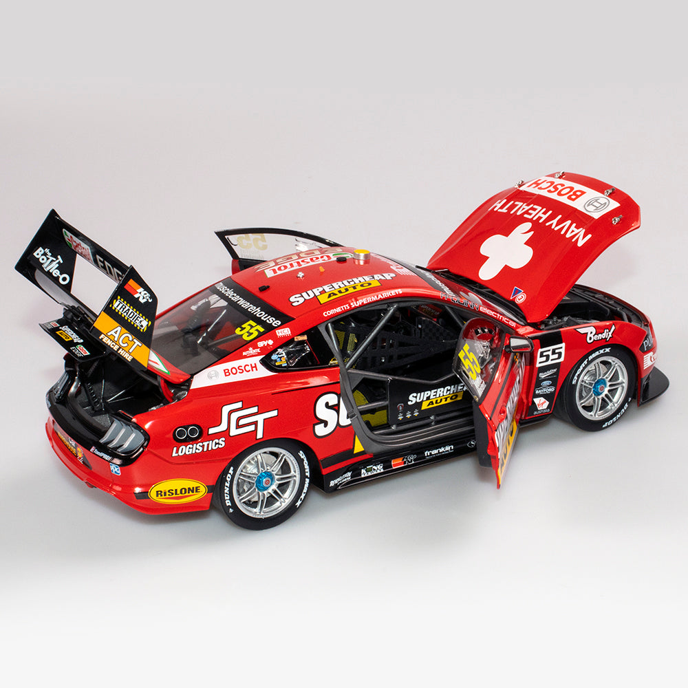 1:18 Ford Mustang GT #55 - Sandown 500 Retro Round - 2019 - Supercars Championship - Supercheap Auto Racing - Chaz Mostert - Authentic Collectables - ACD18F19J