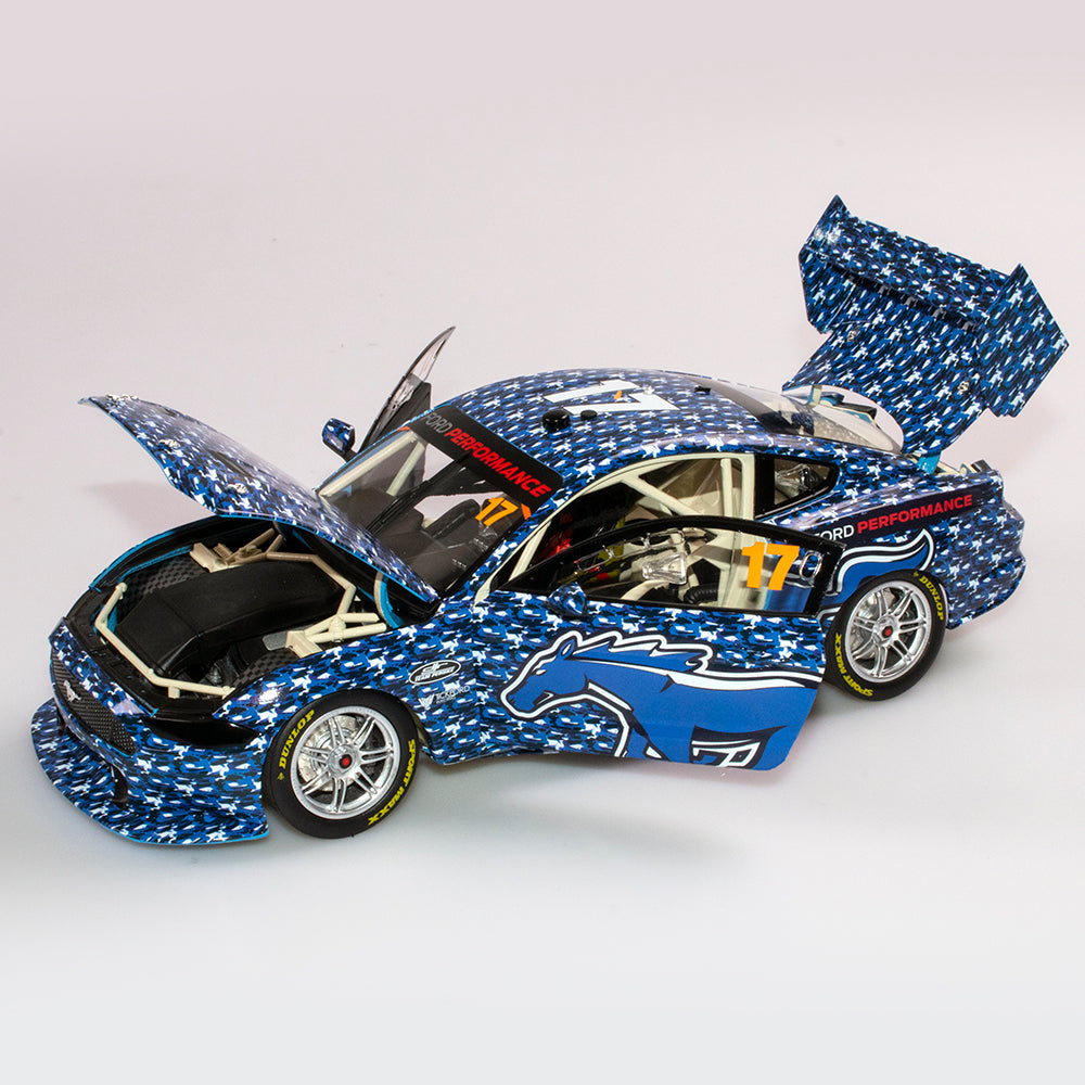 1:18 Ford Mustang GT #17 - Camouflage Test Livery - 2018 - DJR Team Penske - Scott McLaughlin - Authentic Collectables - ACD18F19L