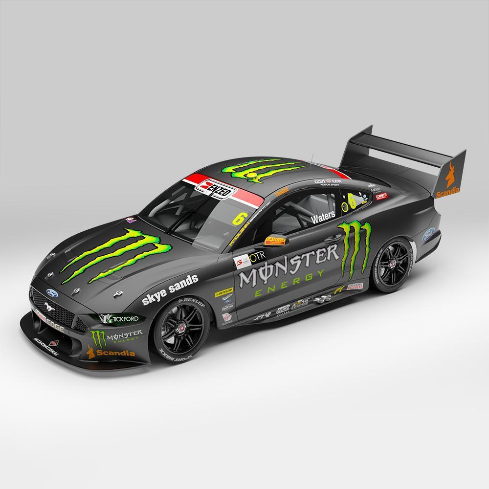 1:18 Ford Mustang GT #6 - Monster Energy (First Solo Win Livery) - 2020 - Supercars Championship - Tickford Racing - Cameron Waters - Authentic Collectables - ACD18F20D