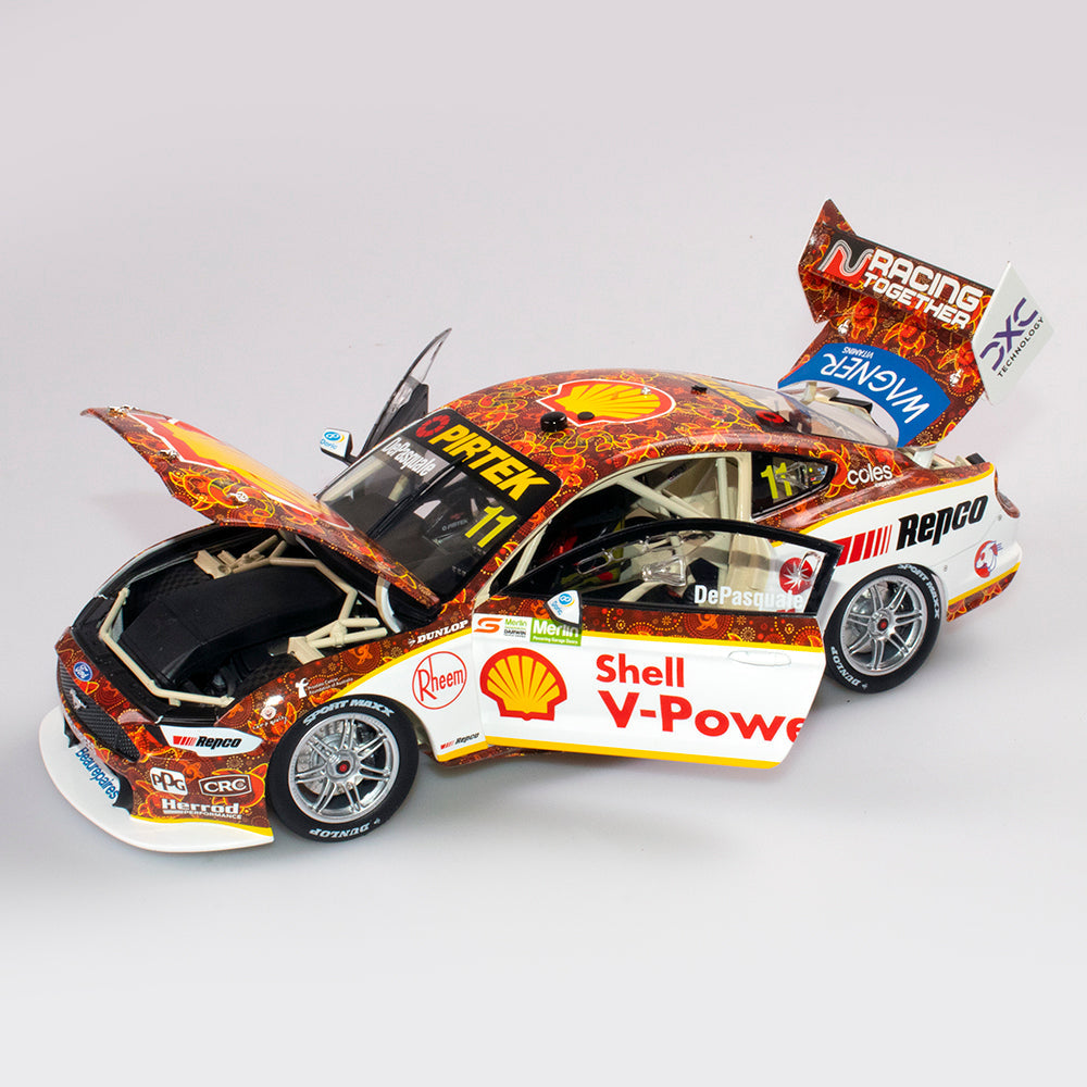 1:18 Ford Mustang GT #11 - Darwin Triple Crown Indigenous Livery - 2021 - Supercars Championship - Shell V-Power Racing Team - Anton De Pasquale - Authentic Collectables - ACD18F21H