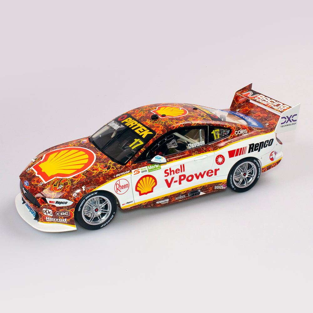 1:18 Ford Mustang GT #17 - Darwin Triple Crown Indigenous Livery - 2021 - Supercars Championship - Shell V-Power Racing Team - Will Davison - Authentic Collectables - ACD18F21J