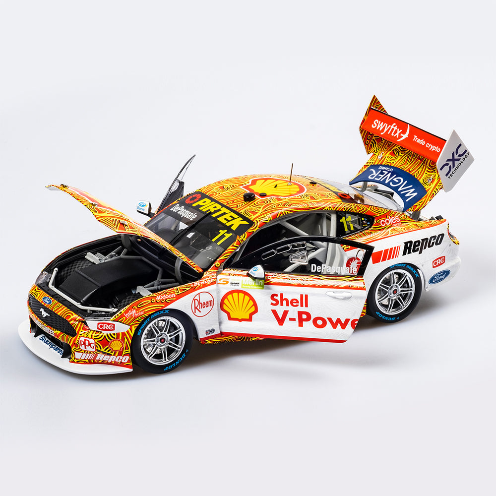 1:18 Ford Mustang GT #11 - Darwin Triple Crown Indigenous Round - 2022 - Supercars Championship - Shell V-Power Racing Team - Anton De Pasquale - Authentic Collectables - ACD18F22M