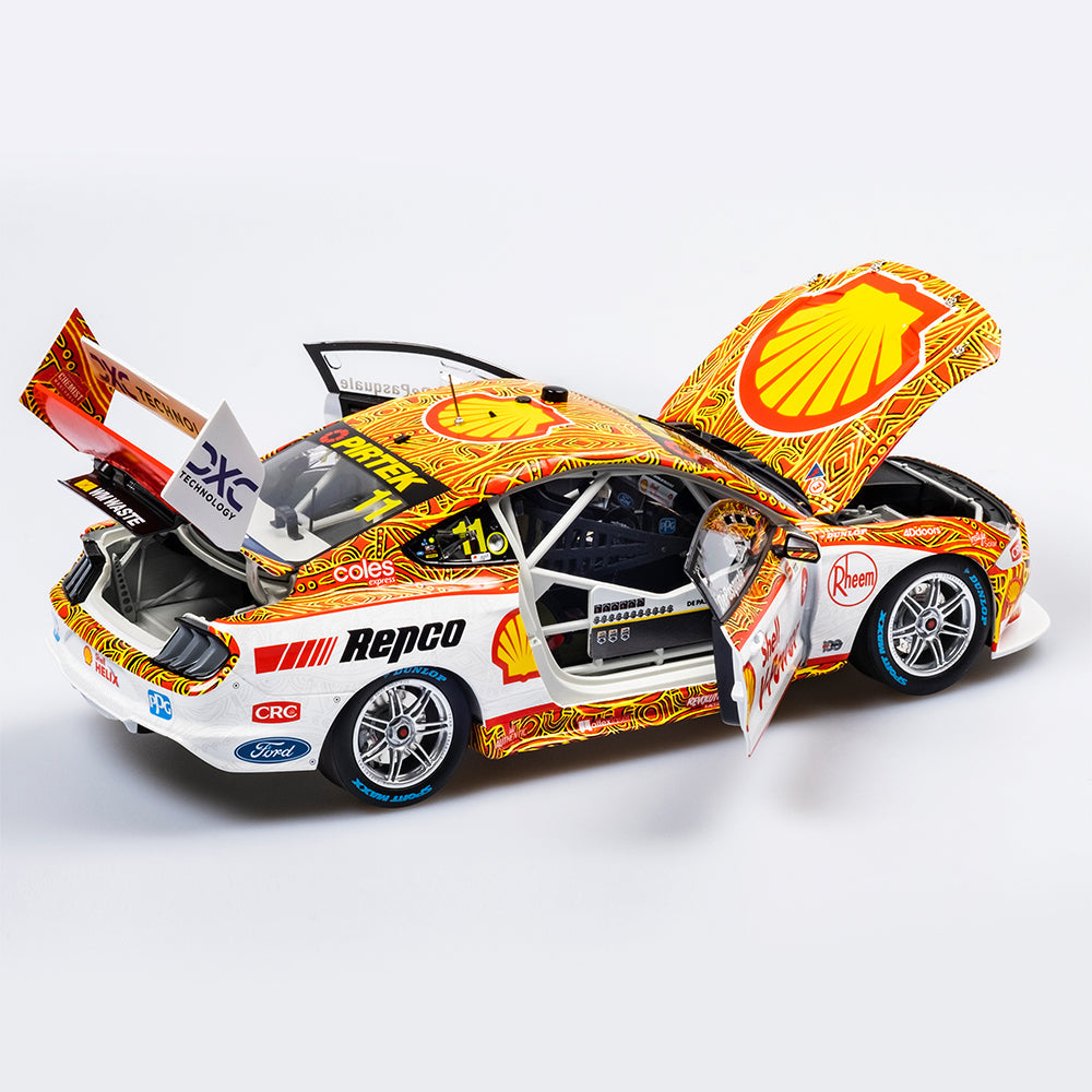 1:18 Ford Mustang GT #11 - Darwin Triple Crown Indigenous Round - 2022 - Supercars Championship - Shell V-Power Racing Team - Anton De Pasquale - Authentic Collectables - ACD18F22M