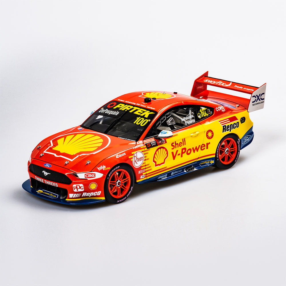 1:18 Ford Mustang GT #100 - DJR 1000 Races Livery - 2022 - Bathurst - Shell V-Power Racing Team - Anton De Pasquale - Authentic Collectables - ACD18F22O