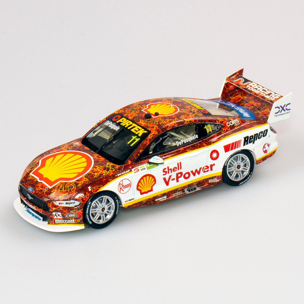 1:43 Ford Mustang GT #11 - Darwin Triple Crown Indigenous Livery - 2021 - Supercars Championship - Shell V-Power Racing Team - Anton De Pasquale - Authentic Collectables - ACD43F21H