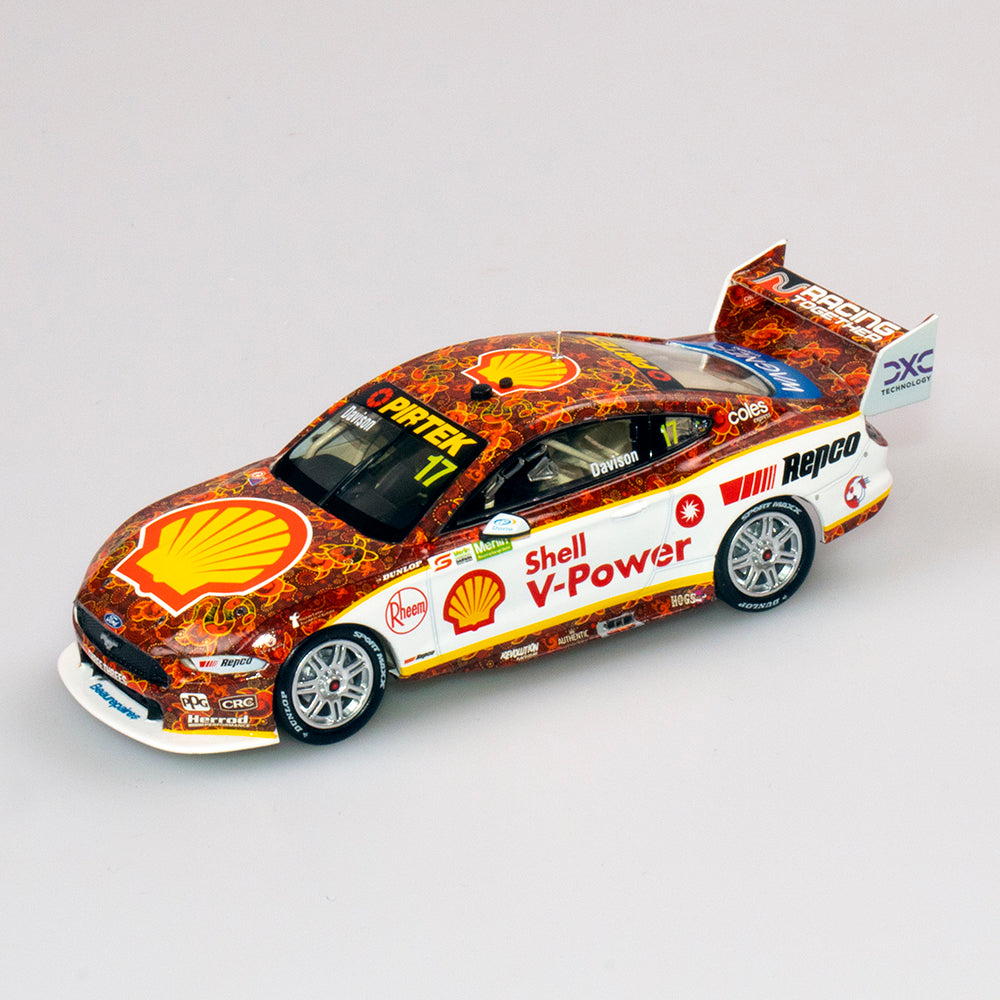 1:43 Ford Mustang GT #17 - Darwin Triple Crown Indigenous Livery - 2021 - Supercars Championship - Shell V-Power Racing Team - Will Davison - Authentic Collectables - ACD43F21J