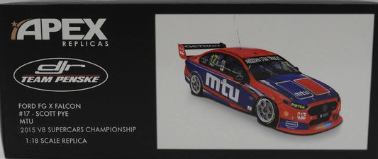 1:18 Ford FGX Falcon #17 - Perth Supersprint - MTU - 2015 - Supercars Championship - DJR Team Penske - Scott Pye - Apex Replicas - AD81407