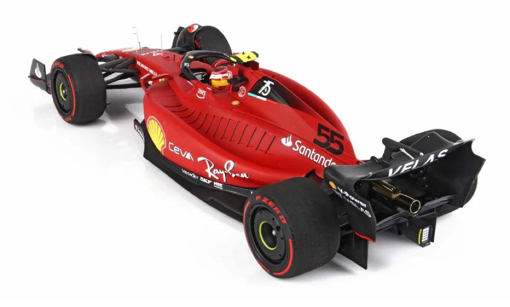 1:18 Ferrari F1-75 #55 - Bahrain GP - 2nd Place - 2022 - Formula 1 - Scuderia Ferrari - Carlos Sainz - BBR Models - BBR221855