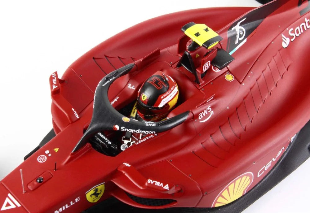 1:18 Ferrari F1-75 #55 - Bahrain GP - 2nd Place - 2022 - Formula 1 - Scuderia Ferrari - Carlos Sainz - BBR Models - BBR221855