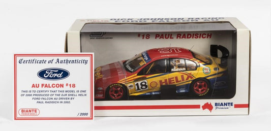 1:18 Ford AU Falcon XR8 #18 - 2002 - Supercars Championship - Dick Johnson Racing - Paul Radisich - Biante Model Cars - B180101B
