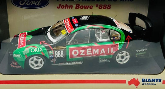 1:18 Ford AU Falcon XR8 #888 - 2002 - Supercars Championship - Brad Jones Racing - John Bowe - Biante Model Cars - B180101H
