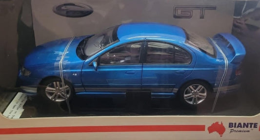 1:18 Ford FPV GT Sedan - Blueprint/Silver Side Stripes - Biante Model Cars - B180703C