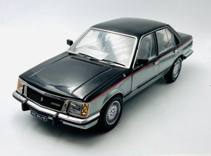 1:18 Holden VC Commodore SL/E - 1980 - Tuxedo Black over Aztec Silver - Biante Model Cars - B182702A