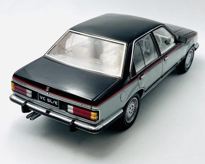 1:18 Holden VC Commodore SL/E - 1980 - Tuxedo Black over Aztec Silver - Biante Model Cars - B182702A