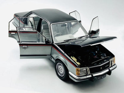 1:18 Holden VC Commodore SL/E - 1980 - Tuxedo Black over Aztec Silver - Biante Model Cars - B182702A