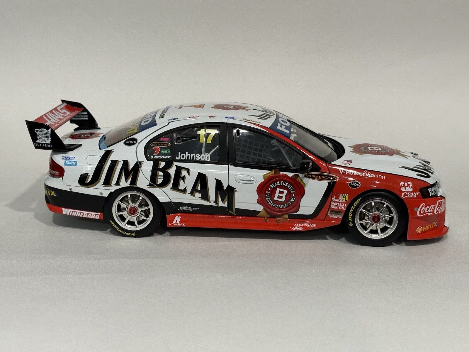 1:18 Ford BF Falcon #17 - 2008 - Supercars Championship - Jim Beam Racing - Steven Johnson - Biante Model Cars - B18302B