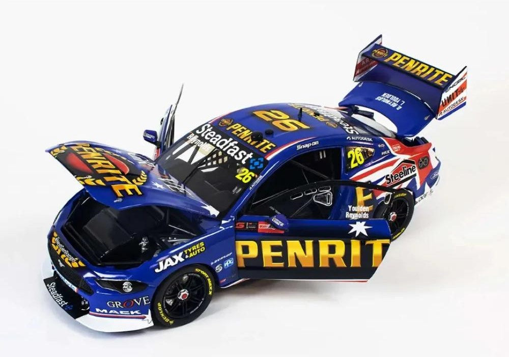1:18 Ford Mustang GT #26 - 2021 - Bathurst - Penrite Racing - David Reynolds - Biante Model Cars - B18F21F