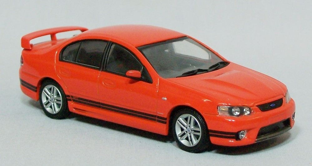 1:43 Ford BA FPV GT Sedan - Blood Orange w/ Black Side Stripes - Biante Model Cars - B430703A