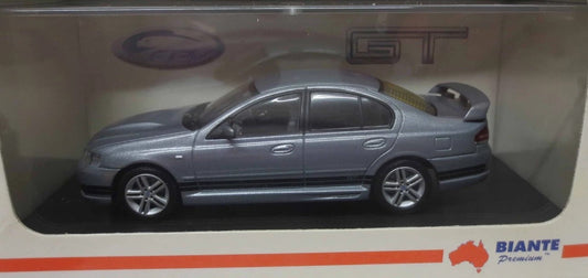 1:43 Ford BA FPV GT Sedan - Mercury Silver w/ Black Side Stripes - Biante Model Cars - B430703B