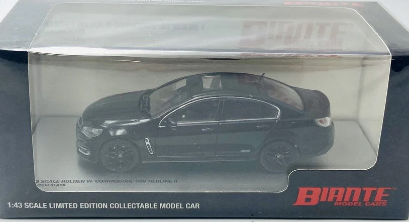 1:43 Holden VF Commodore SSV Redline II - 2016 - Phantom Black - Biante Model Cars - B432716D