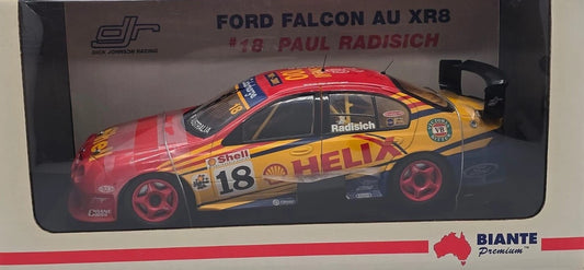 1:18 Ford AU Falcon XR8 #18 - 2001 - Supercars Championship - Dick Johnson Racing - Paul Radisich - Biante Model Cars - MB015