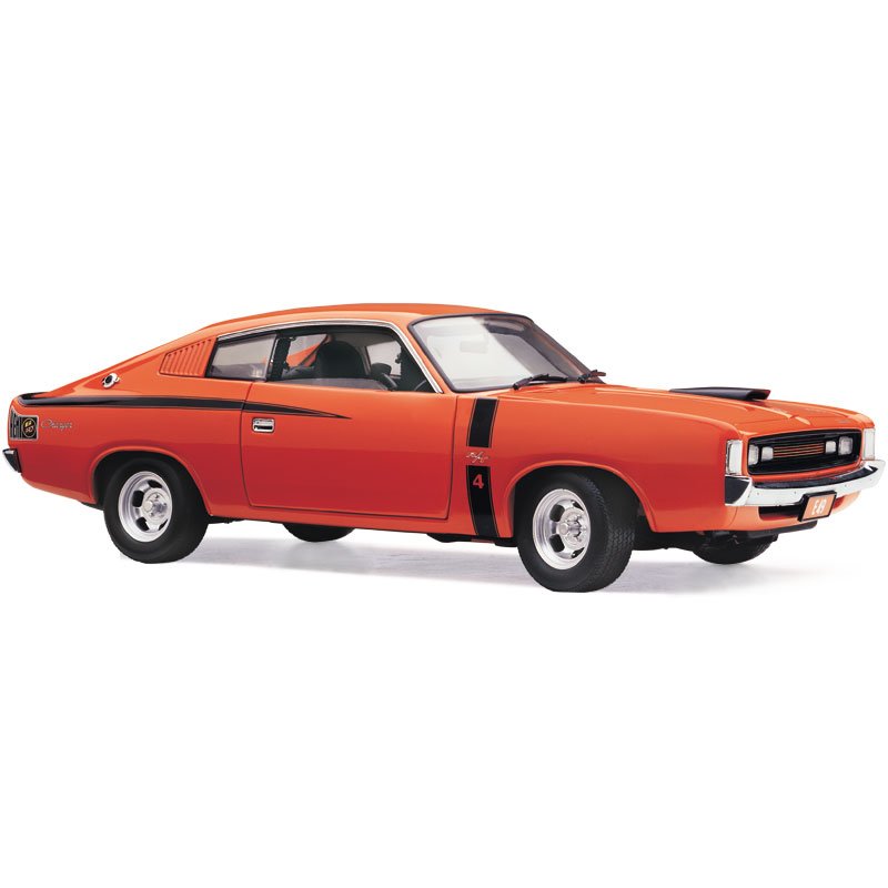 1:18 Chrysler VH Valiant E49 R/T Charger 'Big Tank' - 1972 - Hemi Orange - Classic Carlectables - 18115