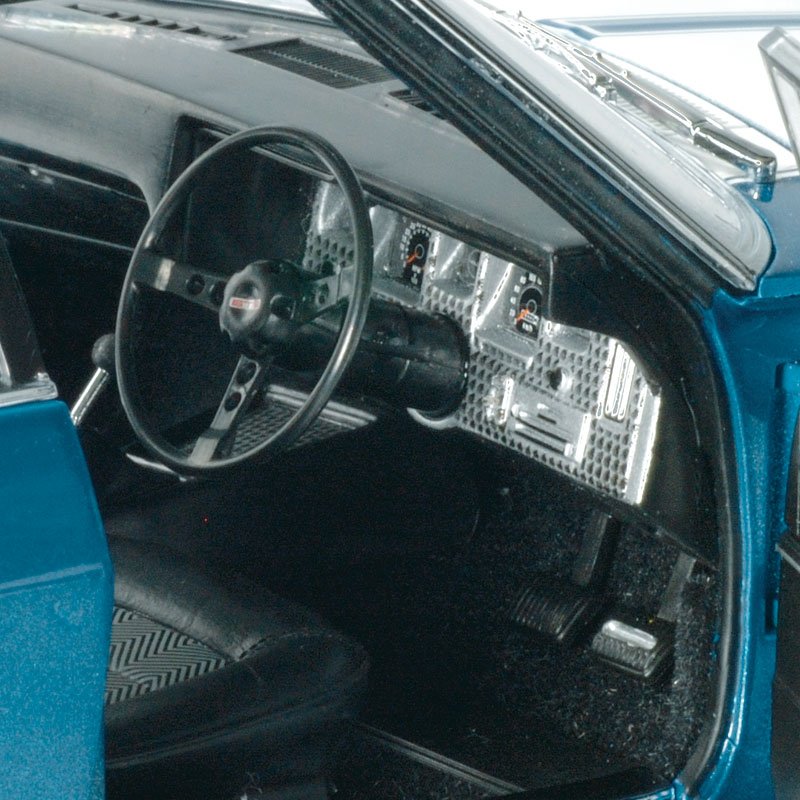 1:18 Holden HQ Monaro GTS - Cyan Metallic w/White Stripes - Classic Carlectables - 18212