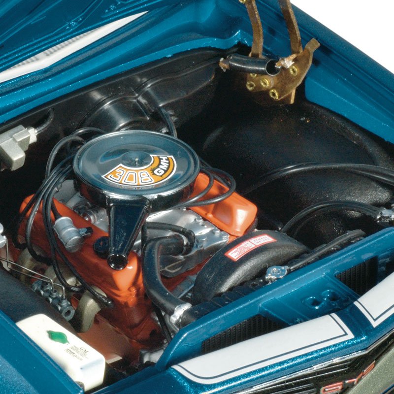 1:18 Holden HQ Monaro GTS - Cyan Metallic w/White Stripes - Classic Carlectables - 18212