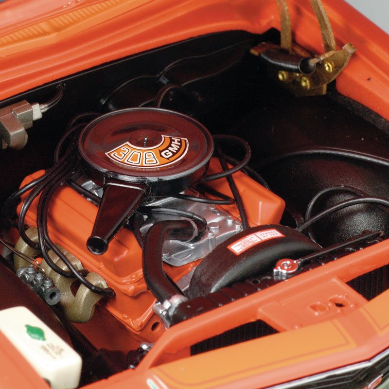 1:18 Holden HQ Monaro GTS Coupe - Tangerine w/ Lone O'Ranger Stripes - Classic Carlectables - 18213