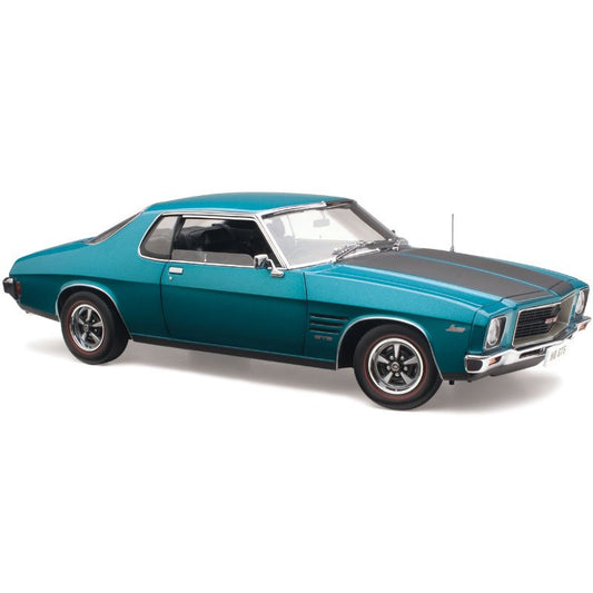 1:18 Holden HQ Monaro GTS Coupe - Aquamarine Metallic w/Black Stripes - Classic Carlectables - 18335