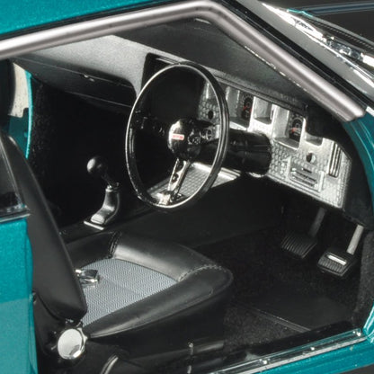1:18 Holden HQ Monaro GTS Coupe - Aquamarine Metallic w/Black Stripes - Classic Carlectables - 18335