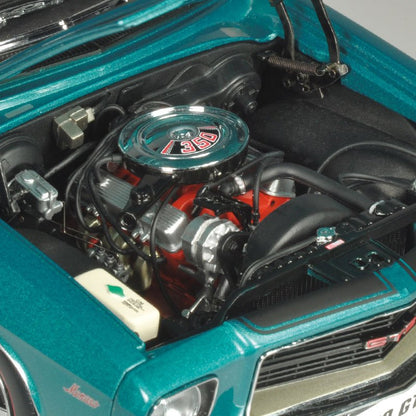 1:18 Holden HQ Monaro GTS Coupe - Aquamarine Metallic w/Black Stripes - Classic Carlectables - 18335