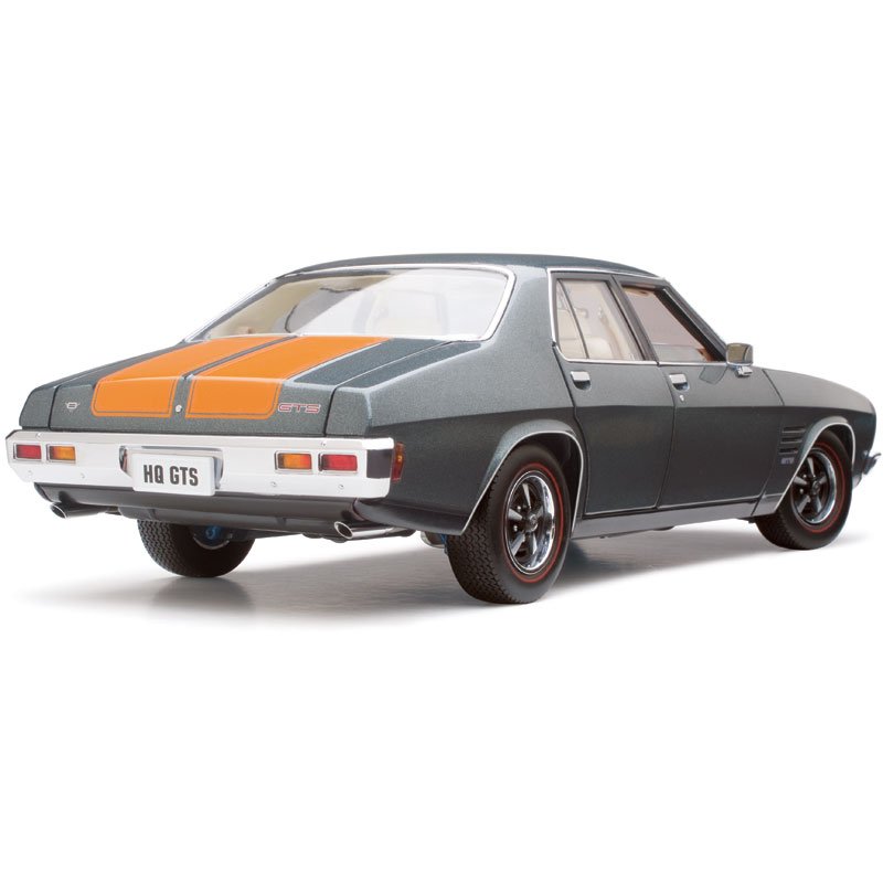 1:18 Holden HQ Monaro GTS - Gunmetal Matallic w/ Lone O'Ranger Stripes - Classic Carlectables - 18338