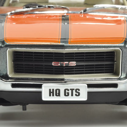 1:18 Holden HQ Monaro GTS - Gunmetal Matallic w/ Lone O'Ranger Stripes - Classic Carlectables - 18338