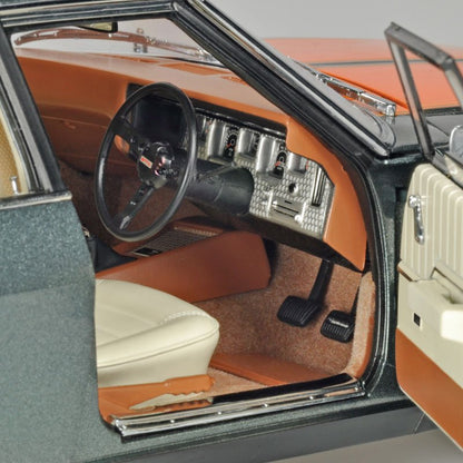 1:18 Holden HQ Monaro GTS - Gunmetal Matallic w/ Lone O'Ranger Stripes - Classic Carlectables - 18338