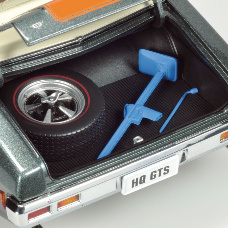 1:18 Holden HQ Monaro GTS - Gunmetal Matallic w/ Lone O'Ranger Stripes - Classic Carlectables - 18338