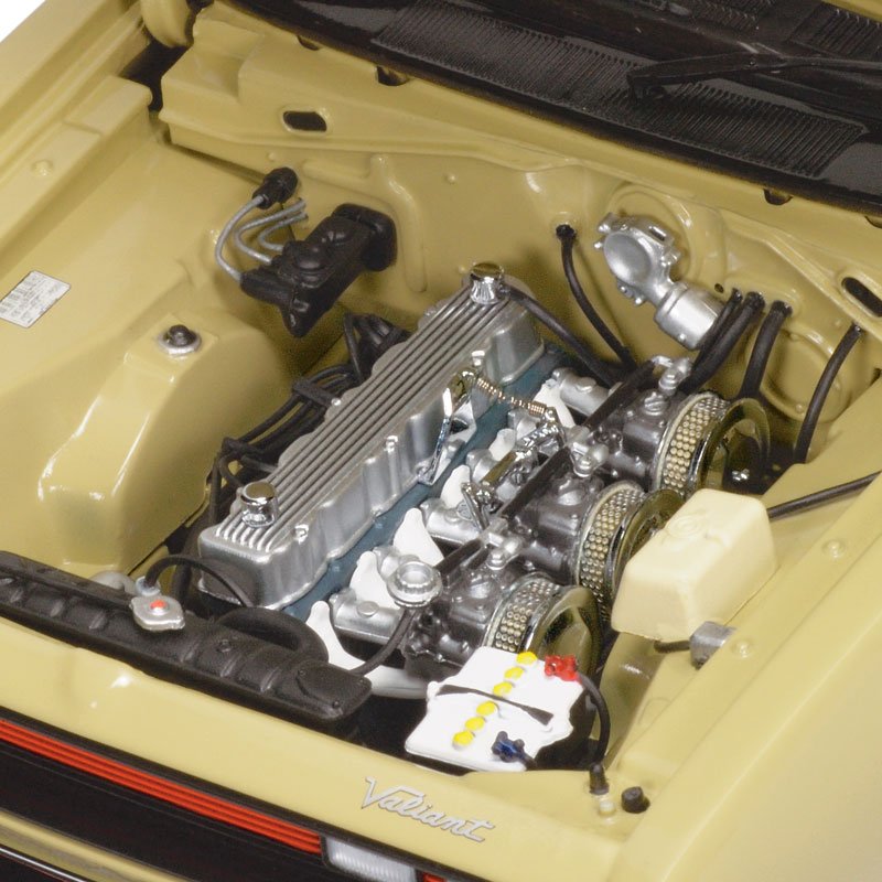 1:18 Chrysler VH Valiant E38 R/T Charger - 'Big Tank' - 1971 - Blonde Olive - Classic Carlectables - 18369