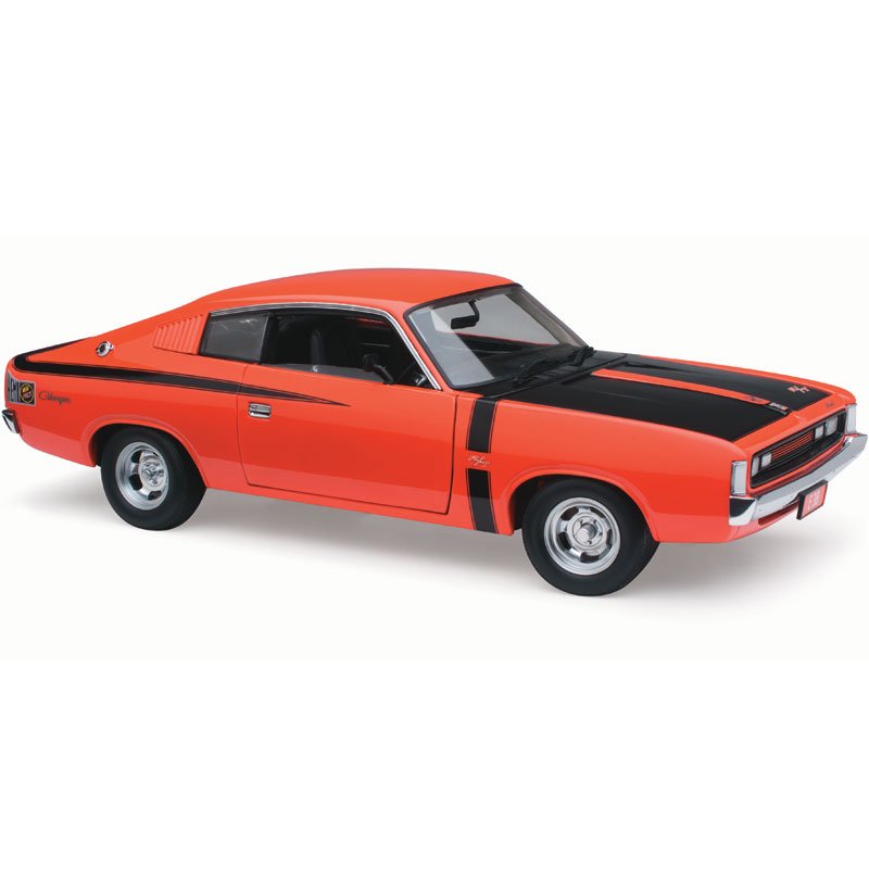 1:18 Chrysler VH Valiant E38 R/T Charger 'Big Tank' - 1971 - Hemi Orange - Classic Carlectables - 18441