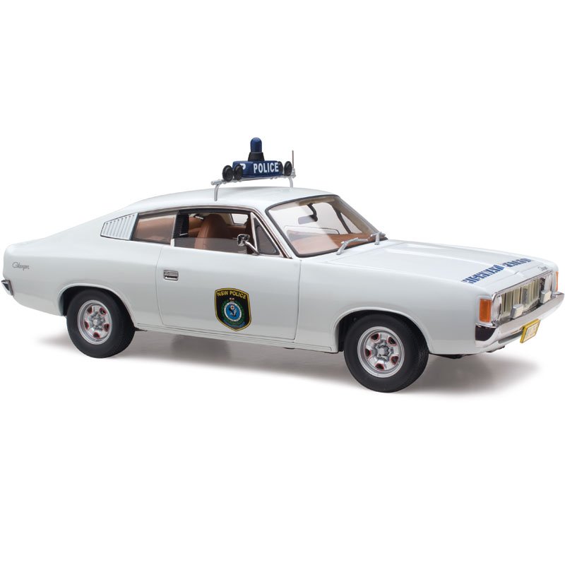 1:18 Chrysler VJ Charger - Highway Patrol Car - White - Classic Carlectables - 18538