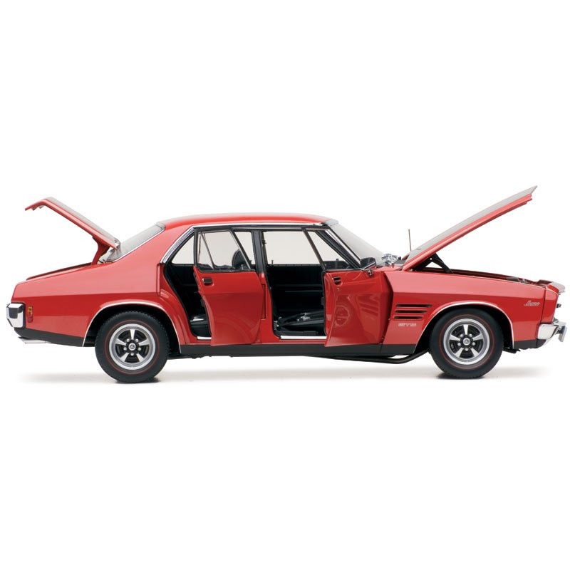 1:18 Holden HQ Monaro GTS - Salamanca Red with Black Stripes - Classic Carlectables - 18546